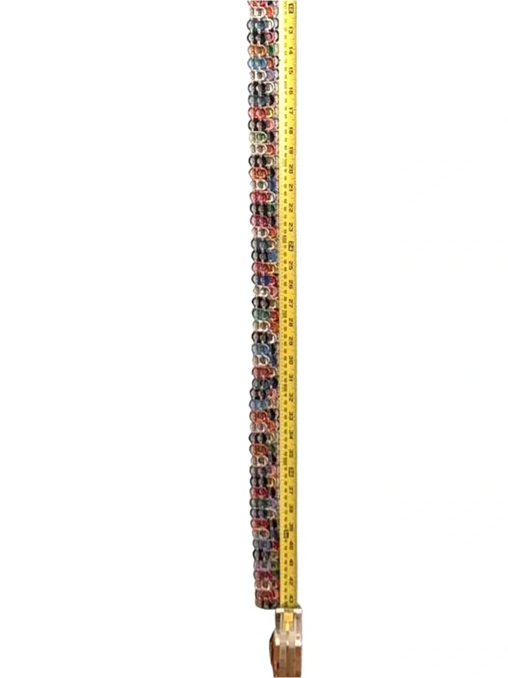 Multicolor Pop-Chain Woven Belt